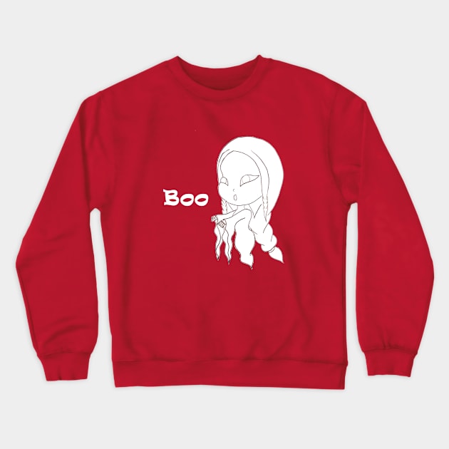 cute boo Crewneck Sweatshirt by loulousworld